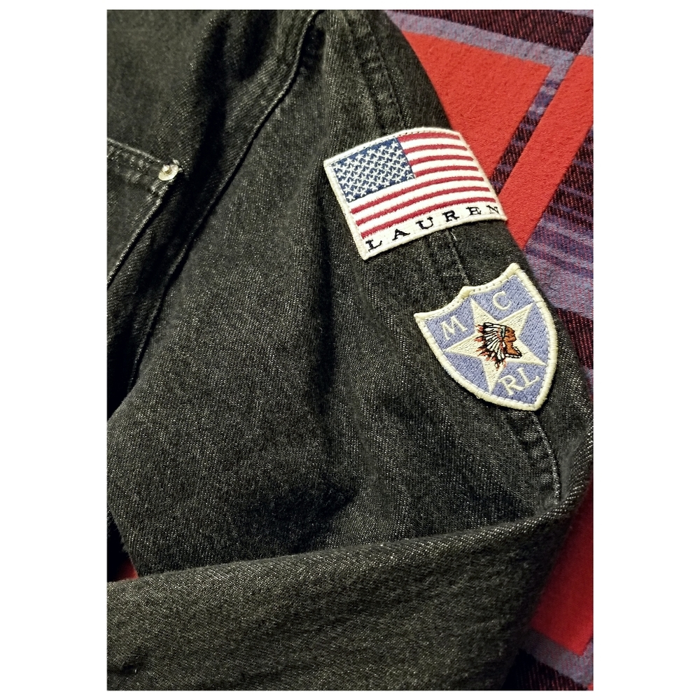 ☆EXTREMELY RARE☆ RALPH LAUREN COUNTRY EMBROIDERED DENIM JACKET- WOMEN SI… - Picture 8 of 10